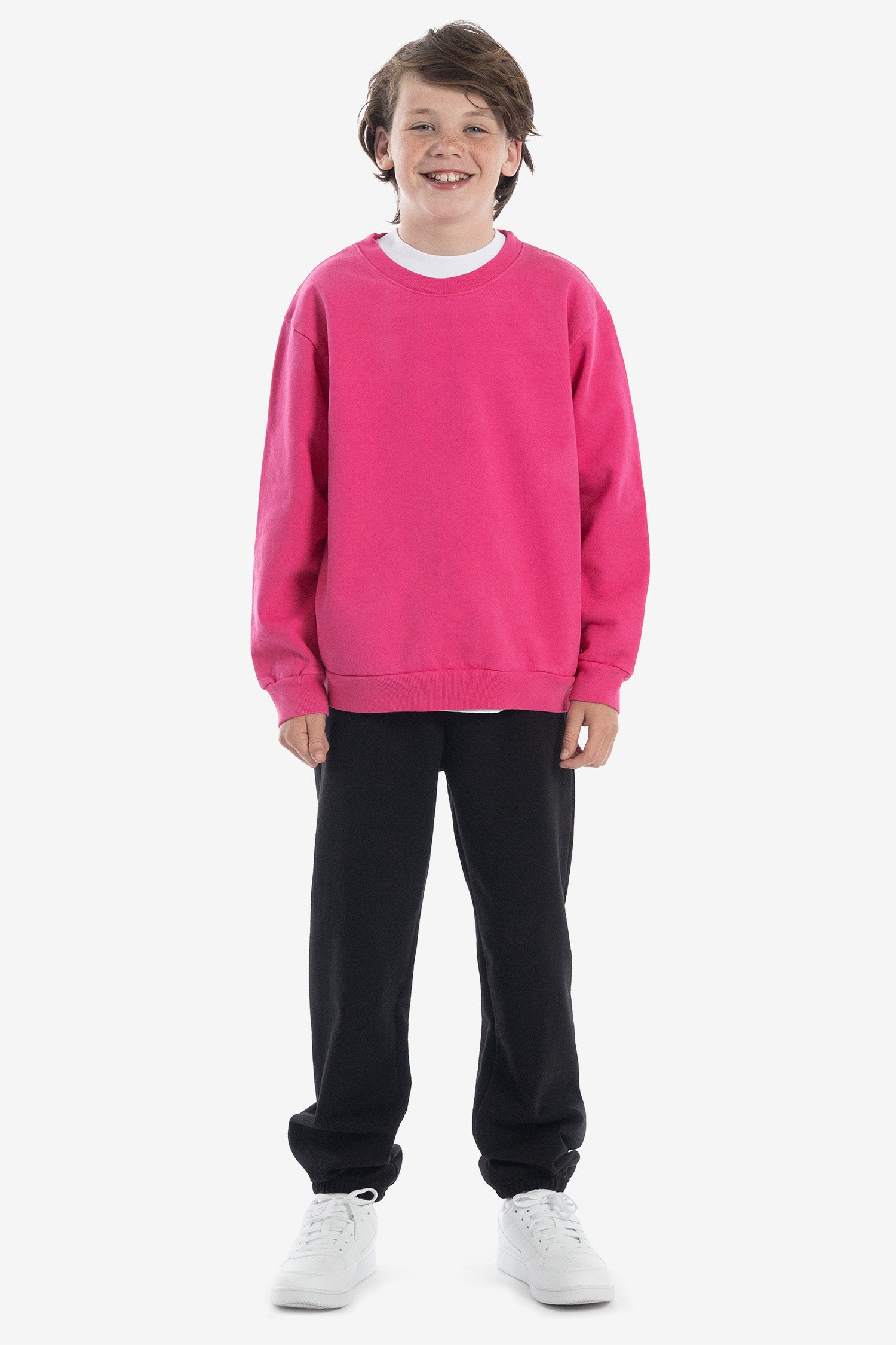 Apparel Garment – Los Heavy - Crew Angeles HF107GD Sweatshirt Fleece Kids Dye