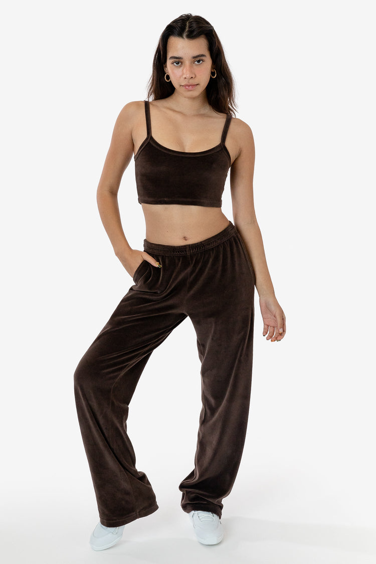 Piped velvet track pant Relaxed fit, Djab