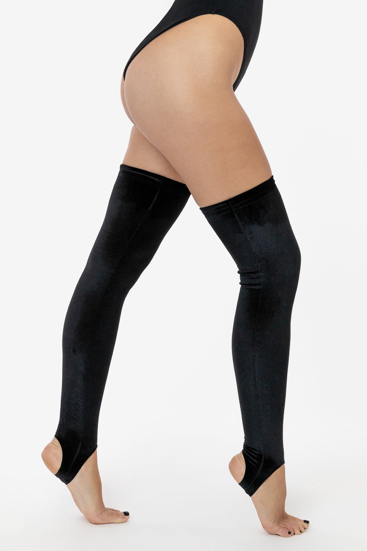 VVT3069 Velvet Thigh High Stirrup Sock Los Angeles Apparel vvt3069-velvet-thigh-high-stirrup-sock-los-angeles-apparel
