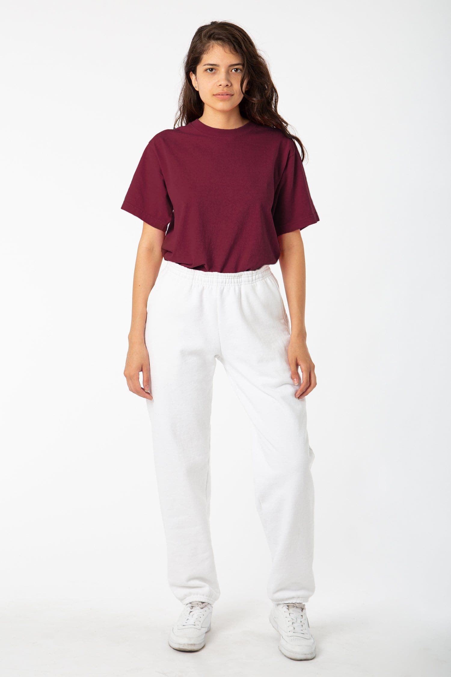 Los Angeles Apparel on Instagram The Relaxed Pant Thats Los Angeles  Kona is shown here in the 8396 Spaghetti   Crop tops Black and white  blouse Relax pants