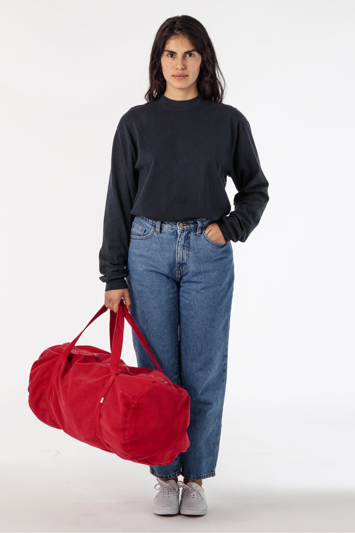 Red best sale weekender bag