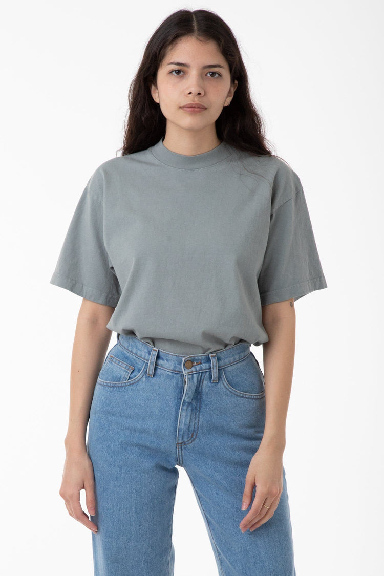 1405GD Unisex - Short Sleeve Garment Dye Mockneck T-Shirt – Los Angeles ...