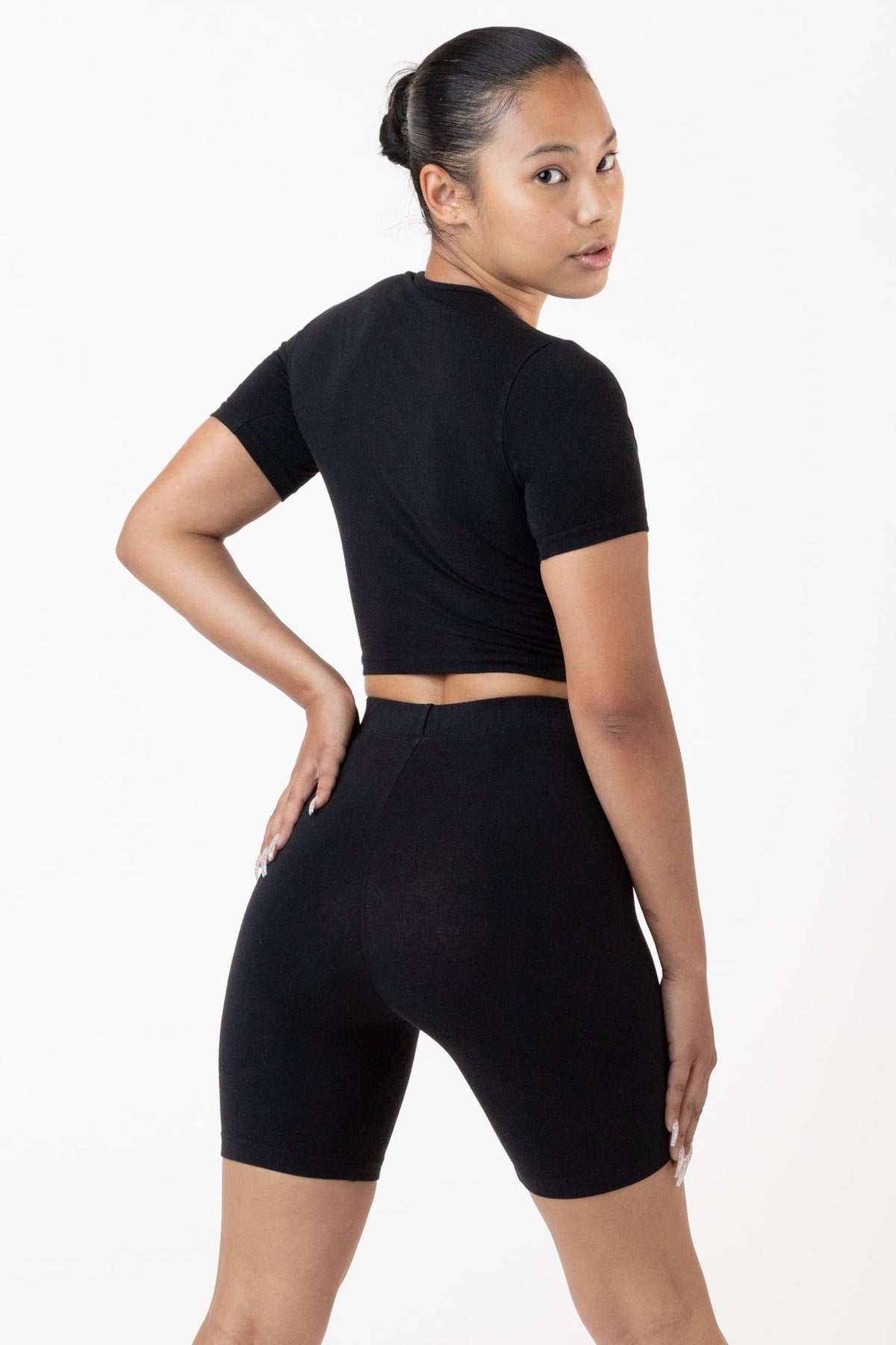 Garment Dye Bike Shorts from Los Angeles Apparel