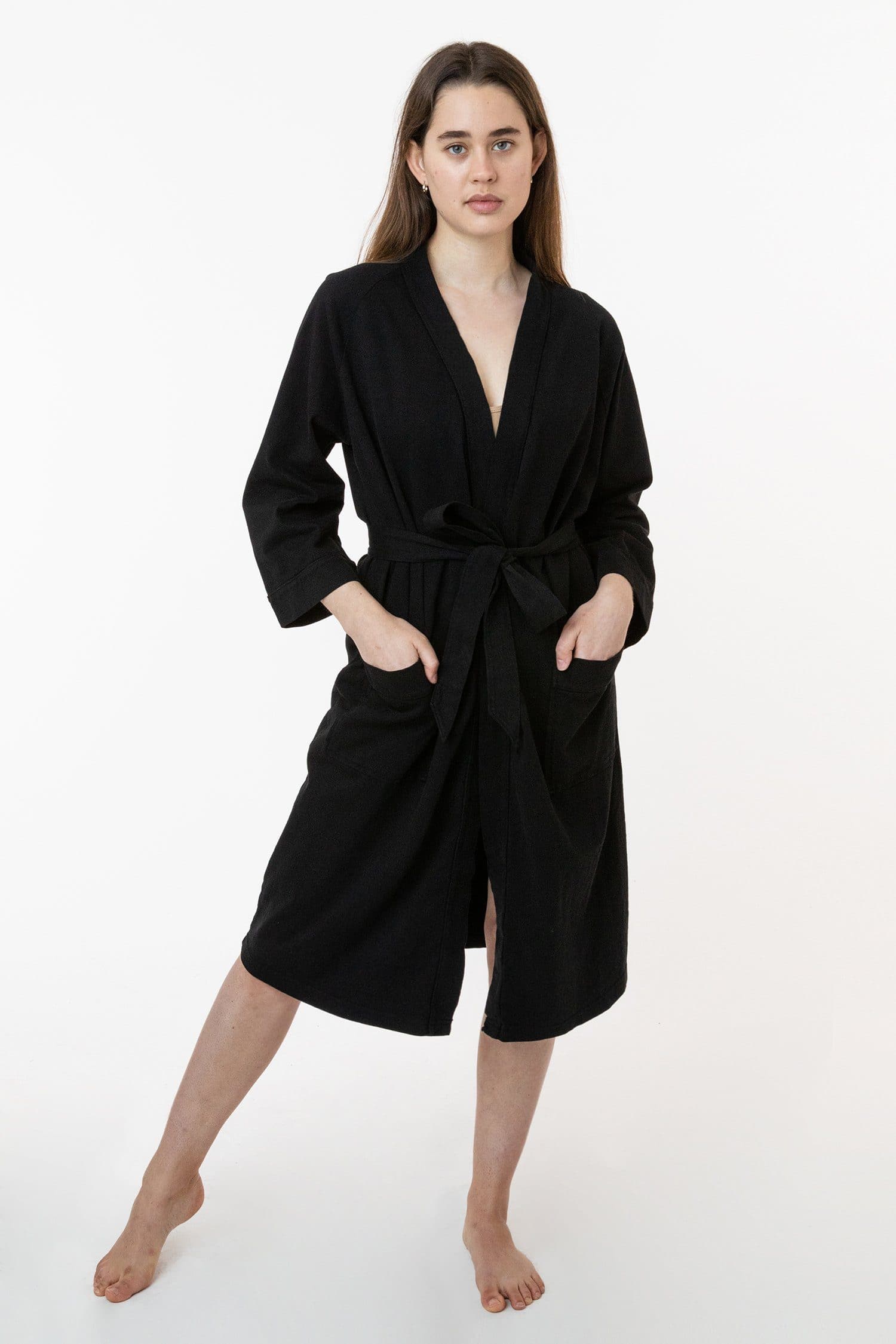 1247GD - Women's Heavy Jersey House Robe – Los Angeles Apparel