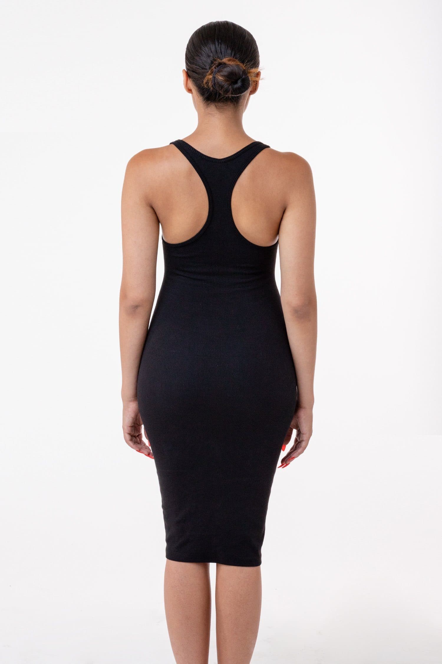 3386GD - Heavy 2x1 Rib Racerback Dress, Black / L 3386GD - Heavy 2x1 Rib Racerback Dress, Black / L