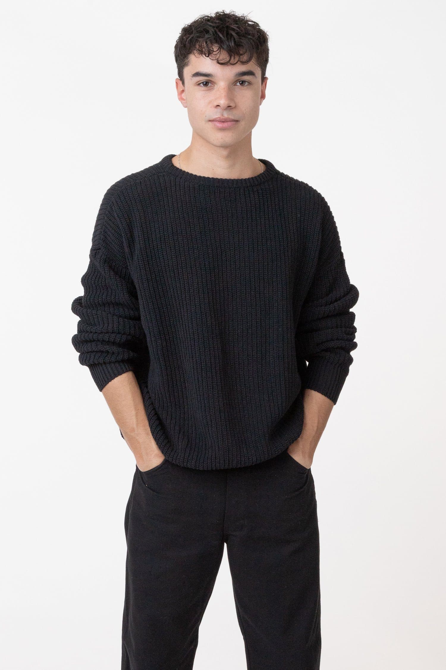  Men's Long Sleeve Cable Knit Pullover Sweater Fisherman Twist  Patterned Crewneck Sweater Black : Clothing, Shoes & Jewelry