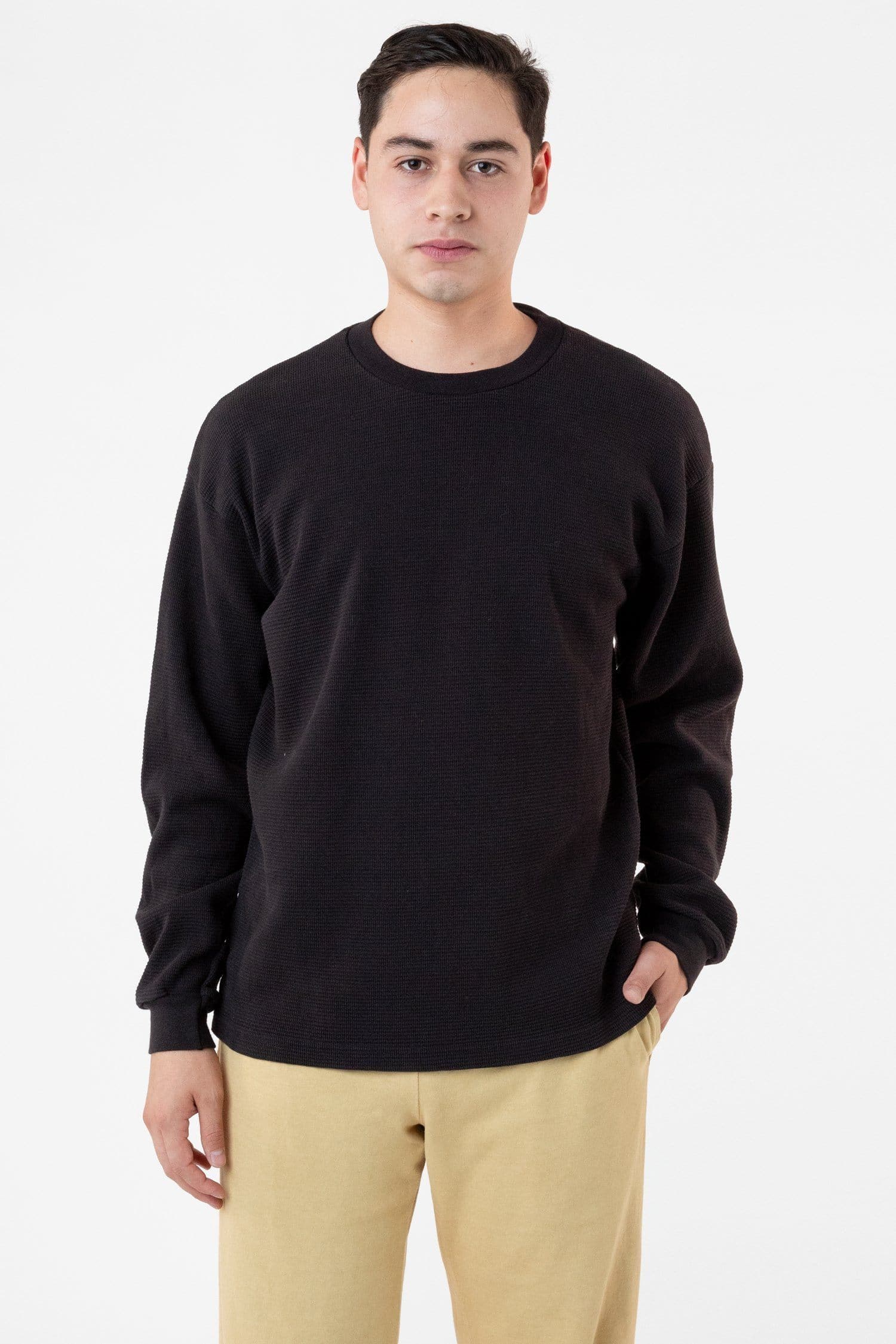 TX407GD Long Sleeve Heavy Thermal Crew Neck – Los Angeles Apparel
