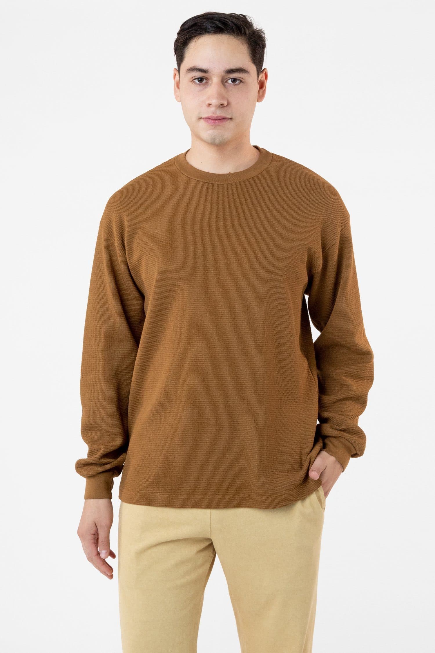 TX407GD - Long Sleeve Heavy Thermal Crew Neck – Los Angeles