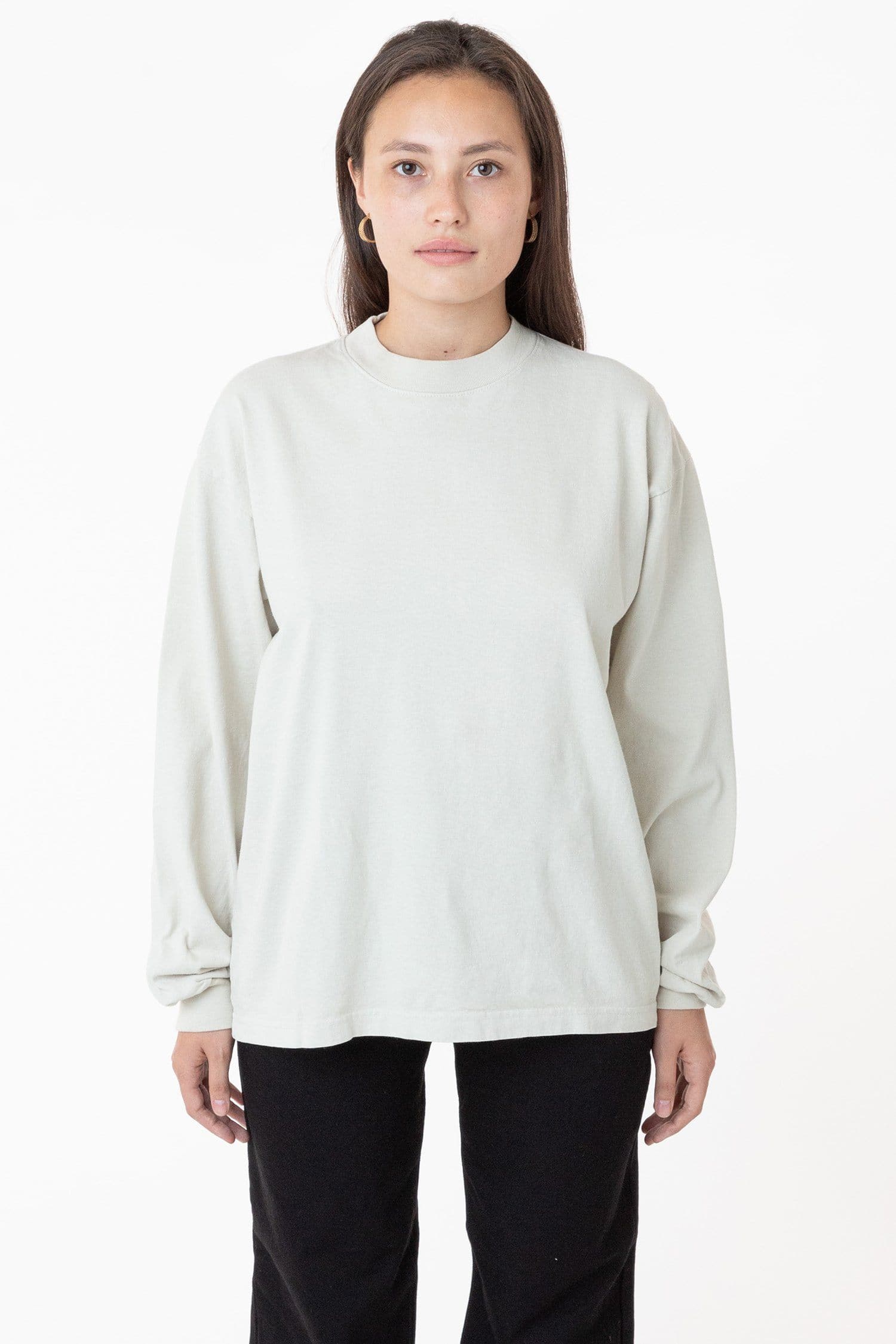 1406GD Unisex - Long Sleeve Garment Dye Mockneck T-Shirt – Los Angeles  Apparel