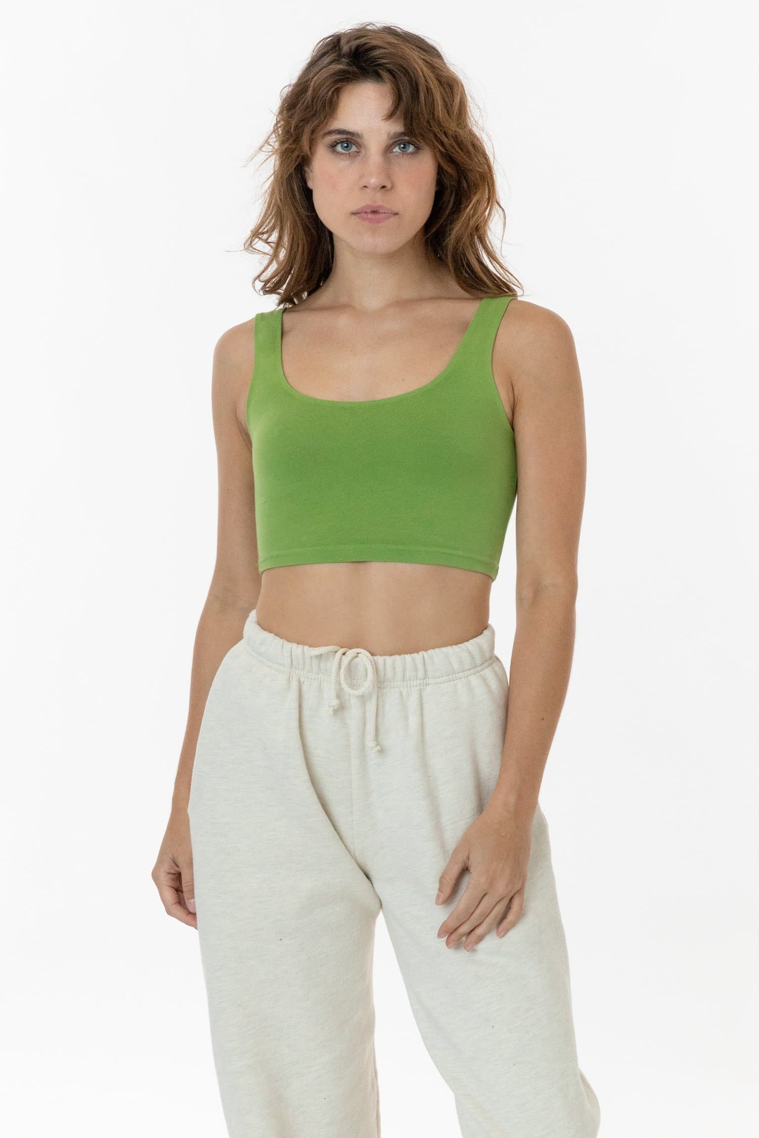 Cotton spandex cheap crop top