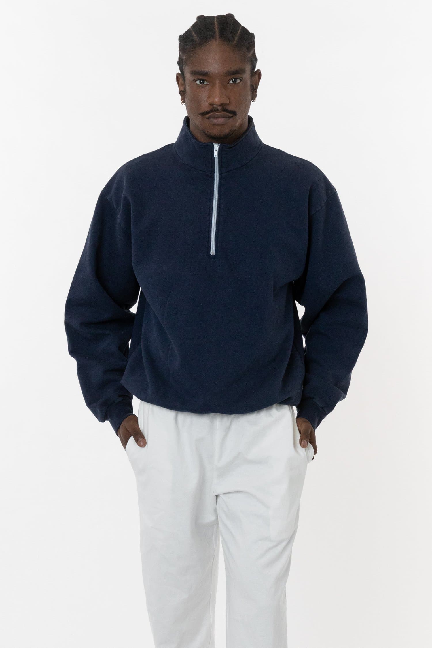 Men's Thermal Fleece Quarter Zip Pullover Top