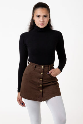 RCT380 - Cotton Twill Button-Front Skort – Los Angeles Apparel