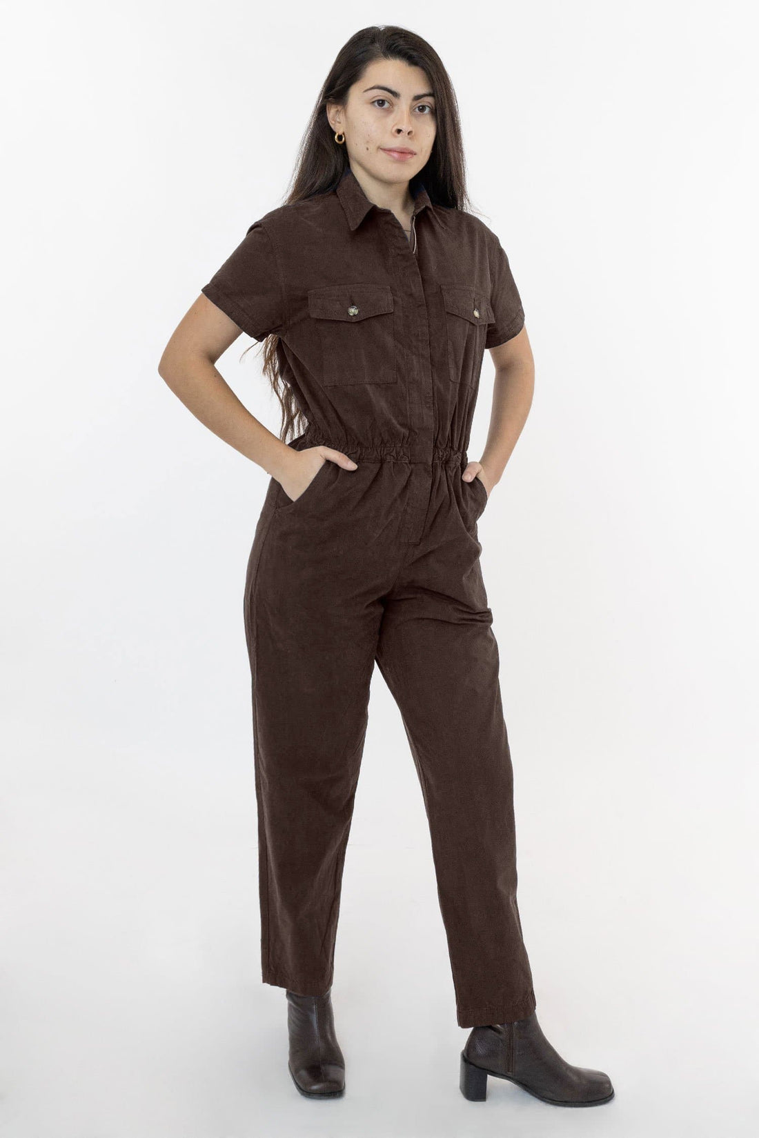 RJC3201GD - Short Sleeve Utility Jumpsuit – Los Angeles Apparel