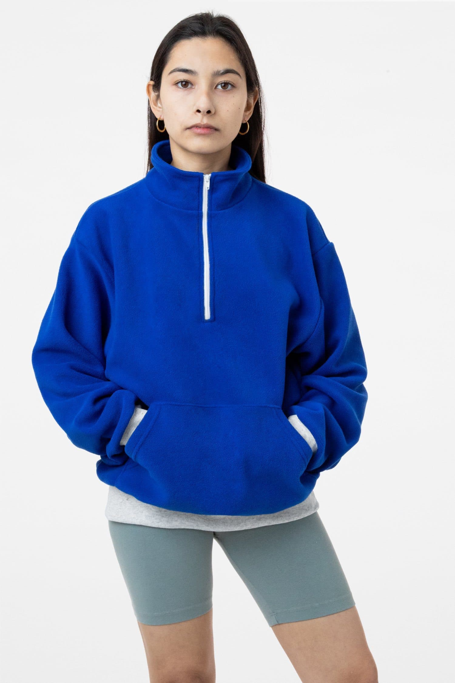 Royal blue best sale half zip