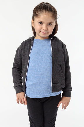 F1097 - Toddler Poly Cotton Zip Hoodie – Los Angeles Apparel
