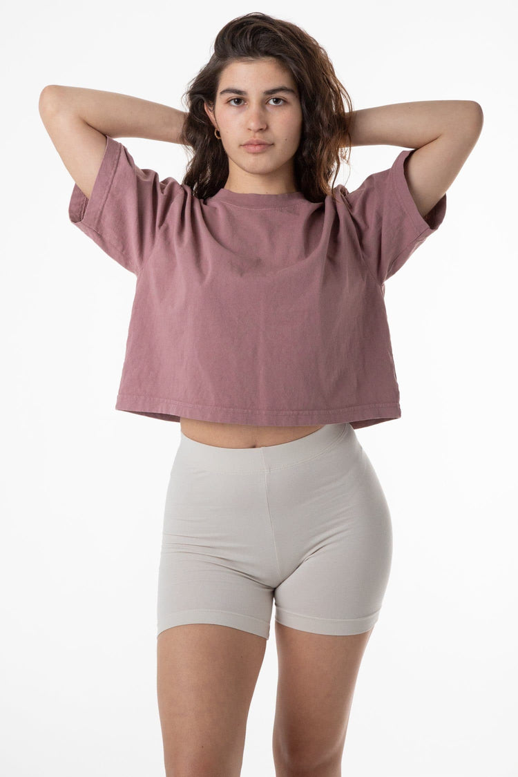 Los Angeles Apparel 1820GD 18/1 Oversized Blank Crop T-Shirt - From $8.62