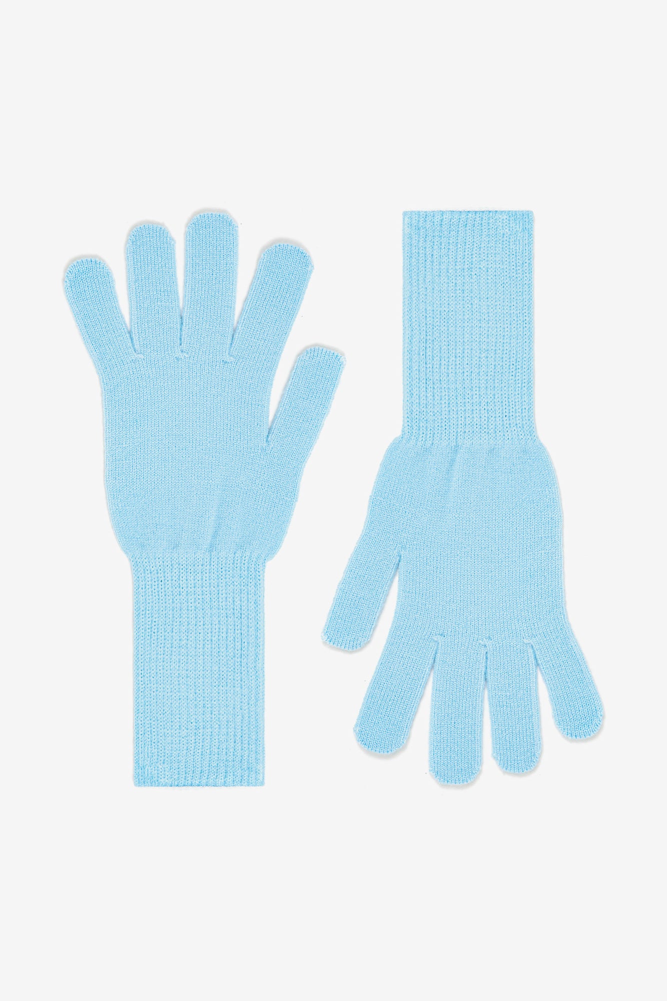 Los Angeles Apparel | UPF 40 Jersey Fingerless Sun Gloves for Women in White, Size Medium/Large