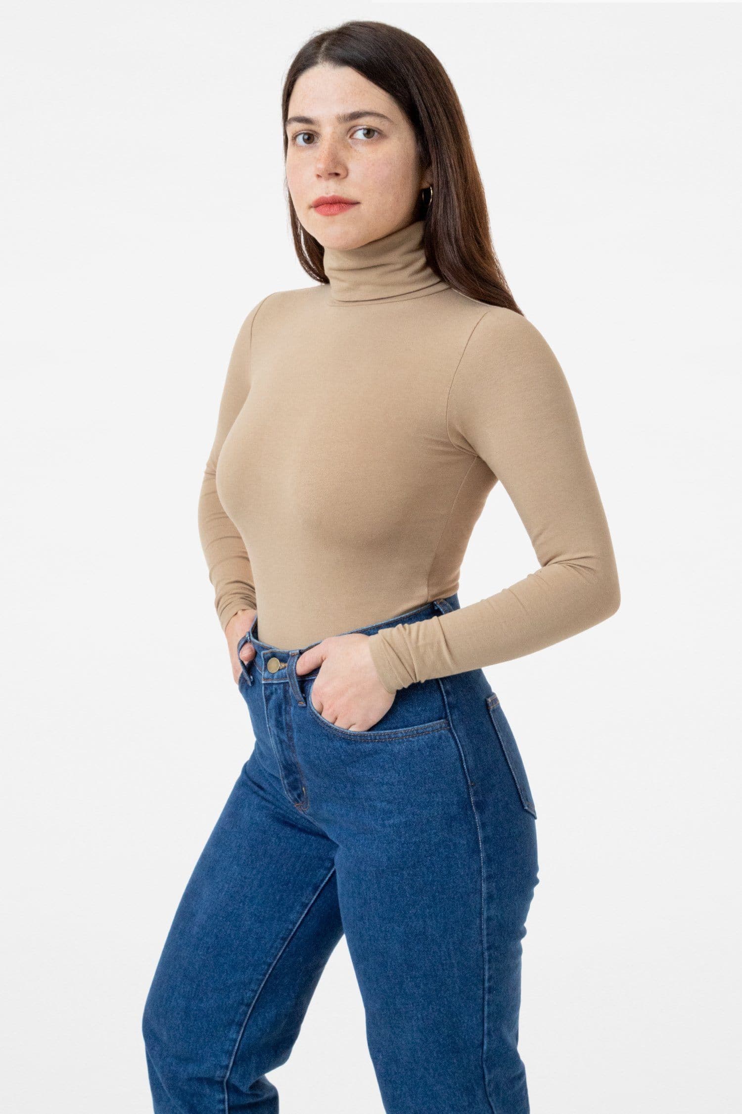 Cotton clearance spandex turtlenecks