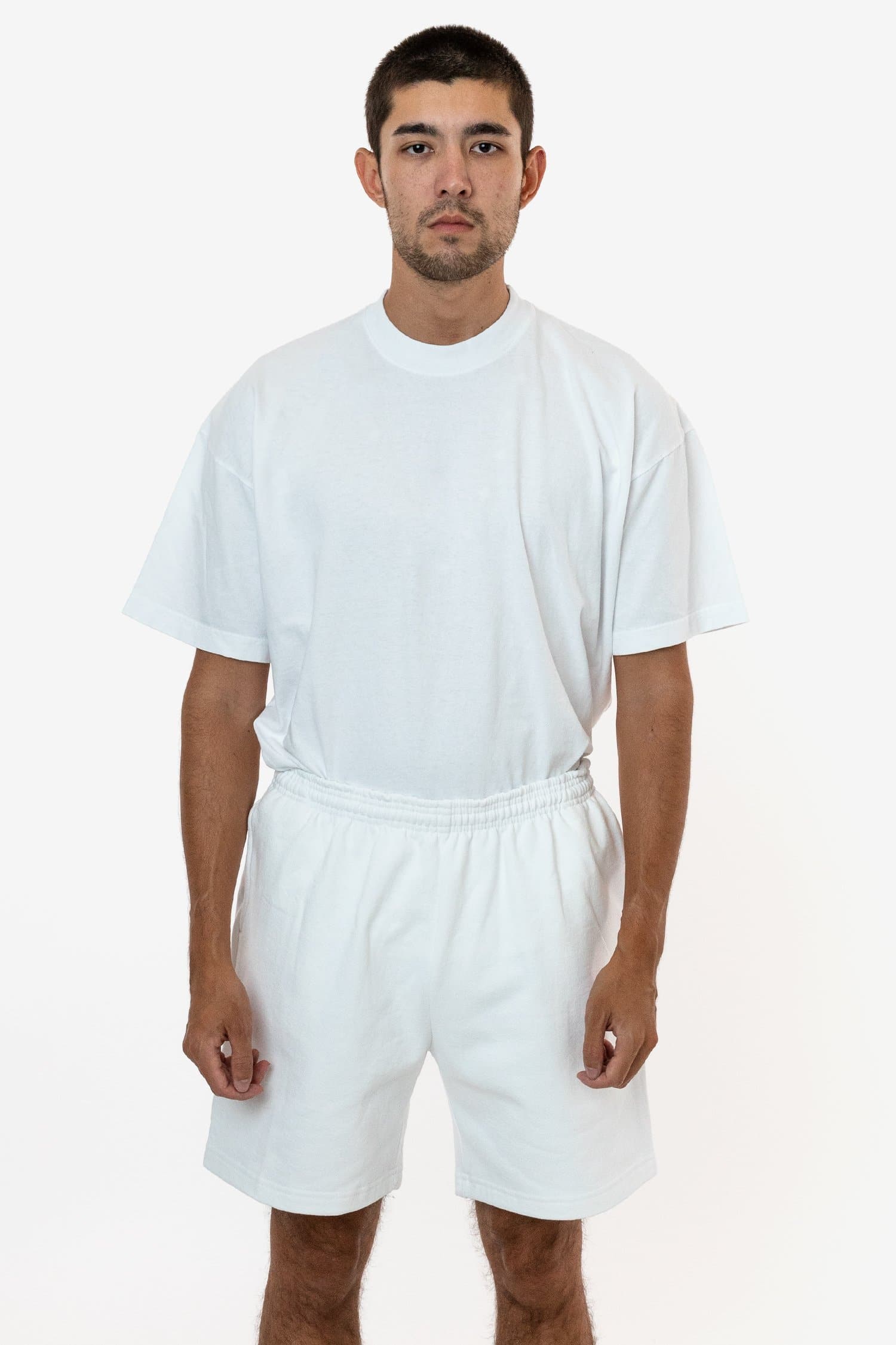 Los Angeles Apparel | Heavy Fleece Pants for Men in White, Size Medium