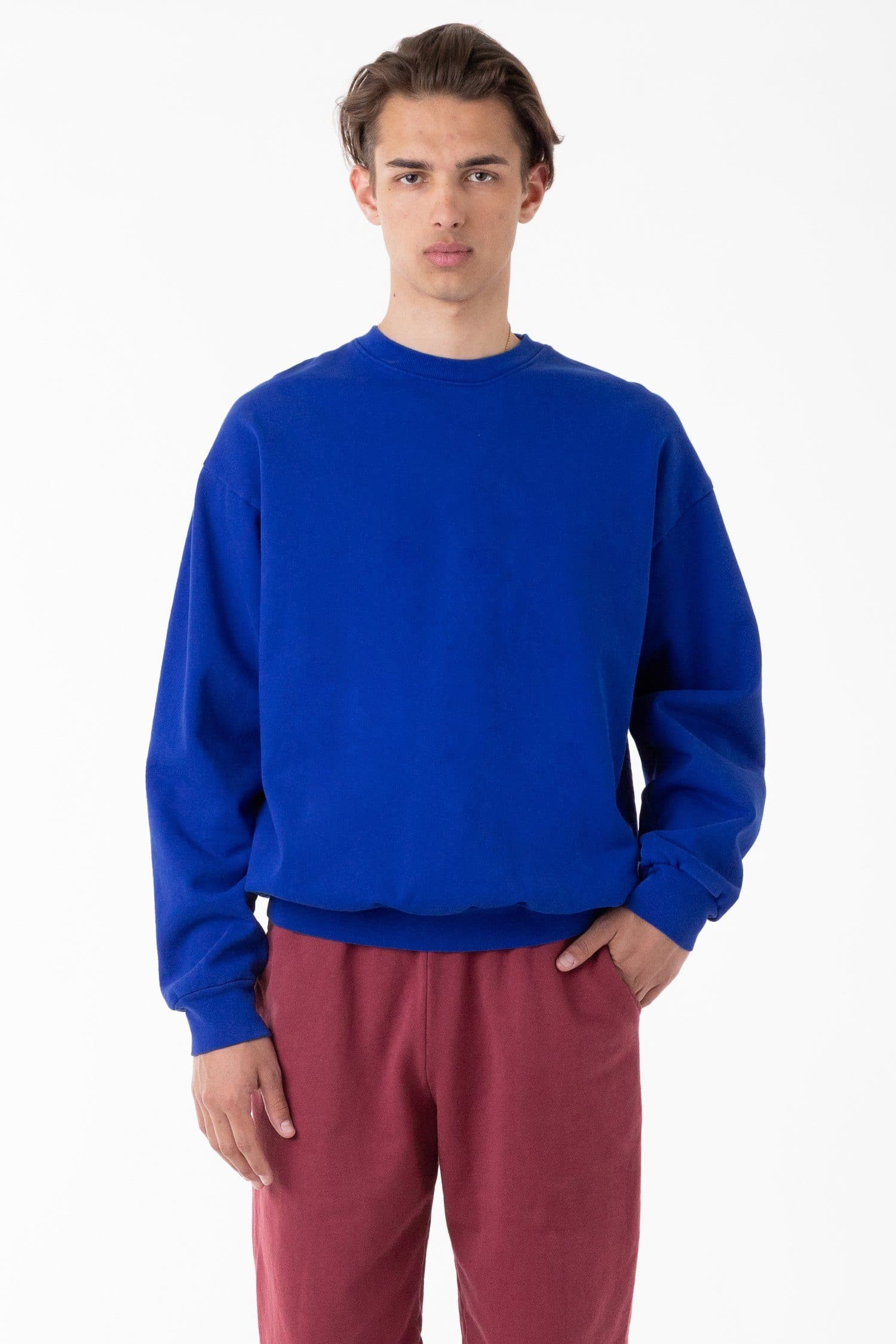 HF07GD - 14oz. Garment Dye Heavy Fleece Pullover Crewneck