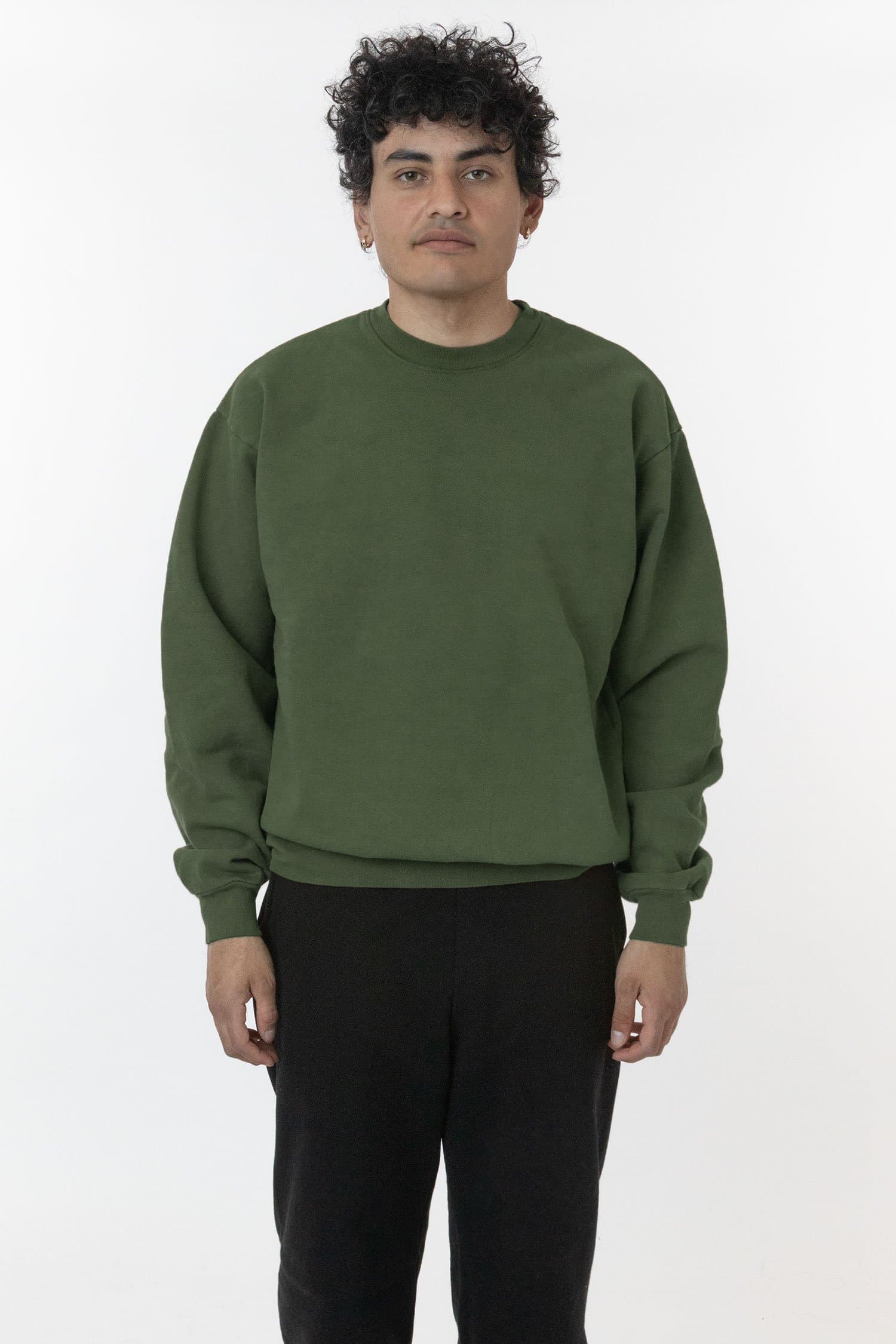 HF07GD - 14oz. Garment Dye Heavy Fleece Pullover Crewneck Sweatshirt