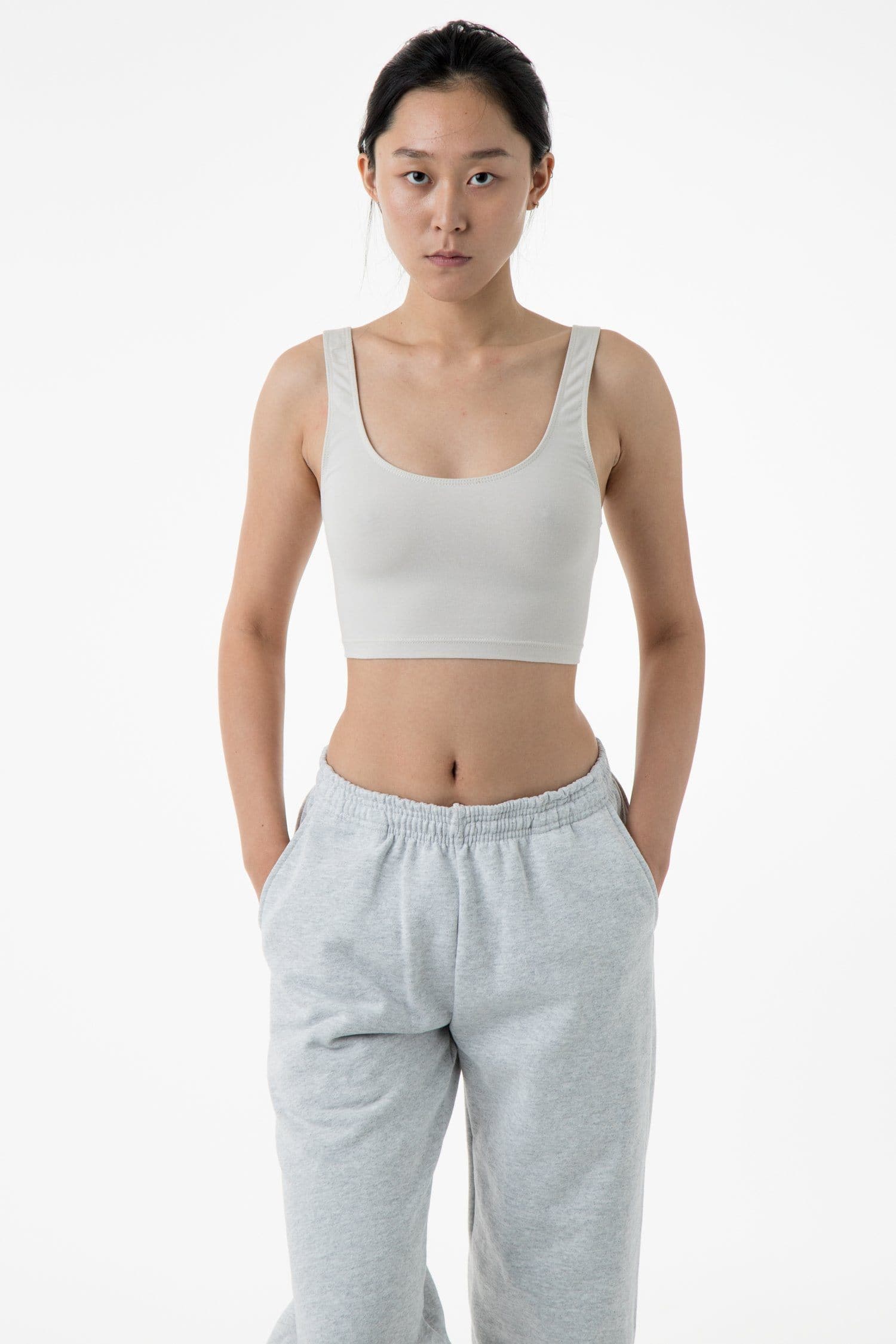 8383 - Cotton Spandex Tank Crop Top – Los Angeles Apparel