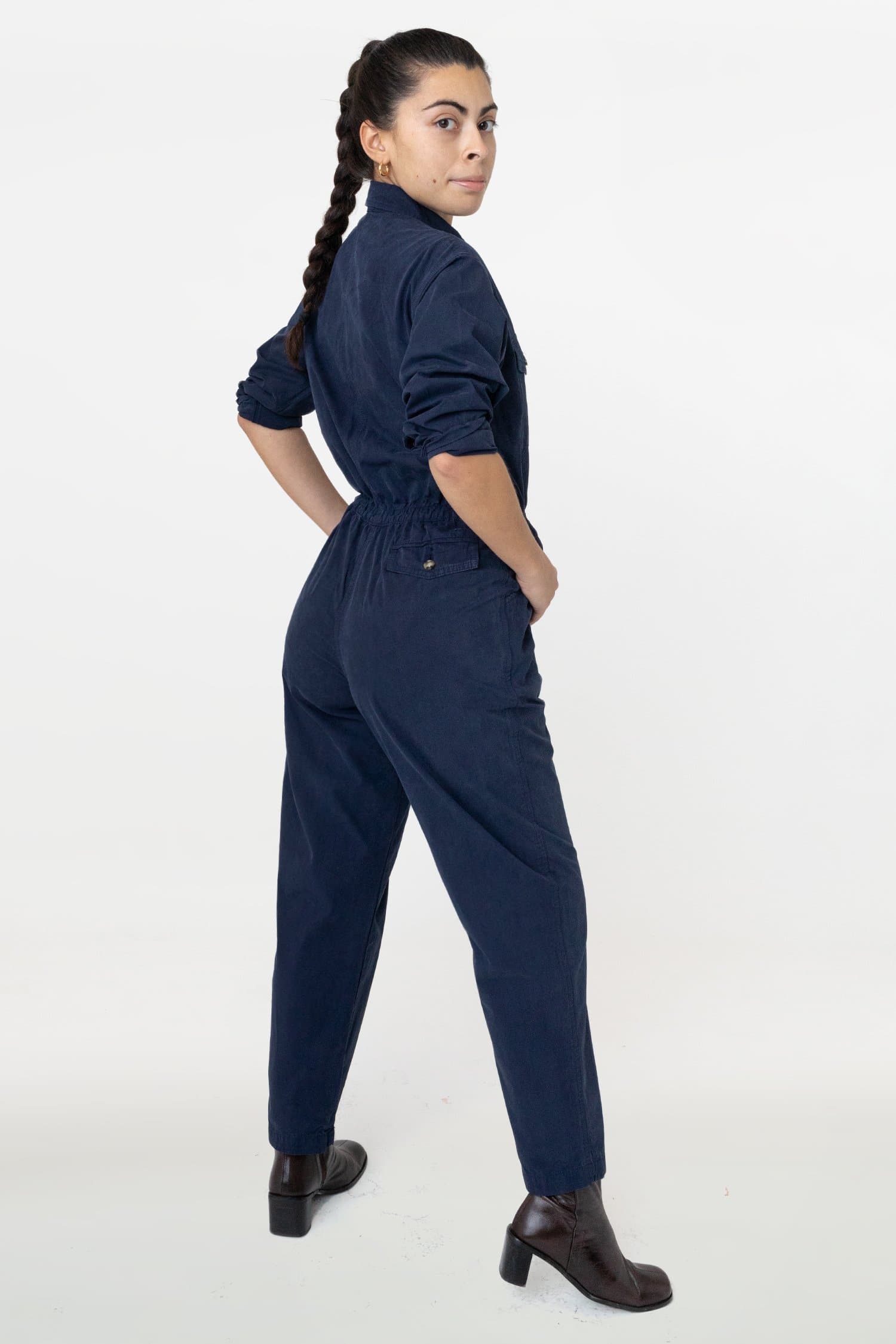 Cotton utility store jumpsuit womens