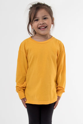 18107GD - Kids Long Sleeve Garment Dye T-Shirt – Los Angeles Apparel
