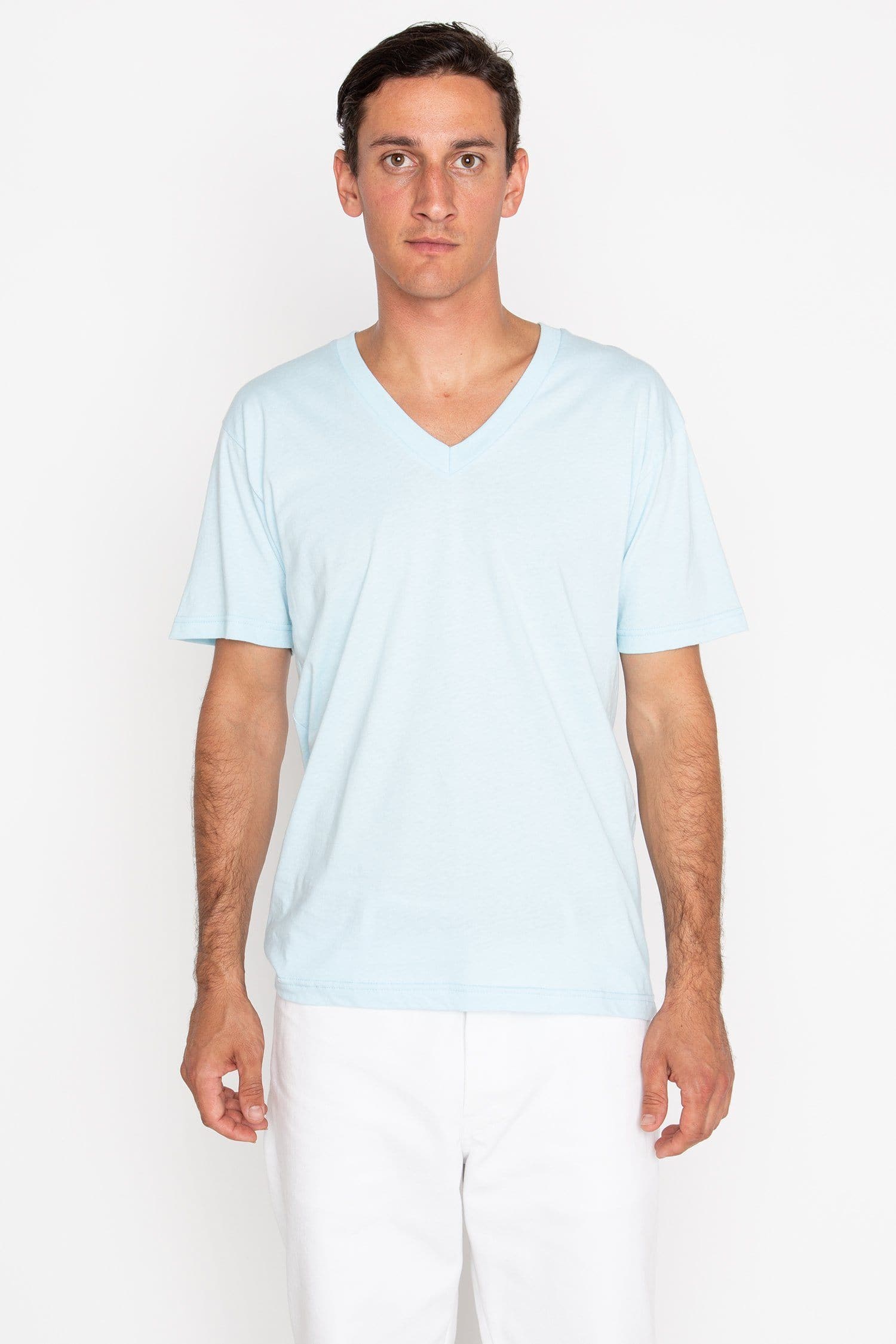 24056 Mix - Fine Jersey V-Neck T-Shirt