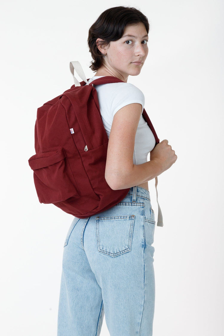 Los Angeles Apparel Cotton Canvas Backpack NEW Color: Army