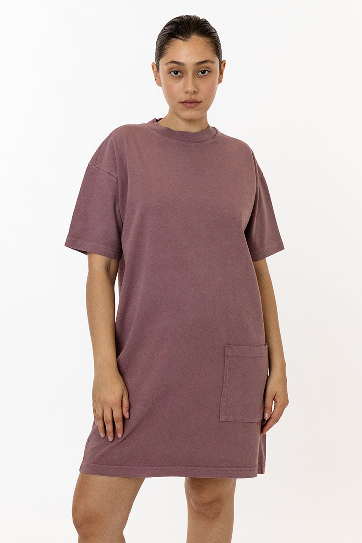 1431GD - Garment Dye Oversized T-shirt Dress Los Angeles Apparel 1431GD - Garment Dye Oversized T-shirt Dress Los Angeles Apparel