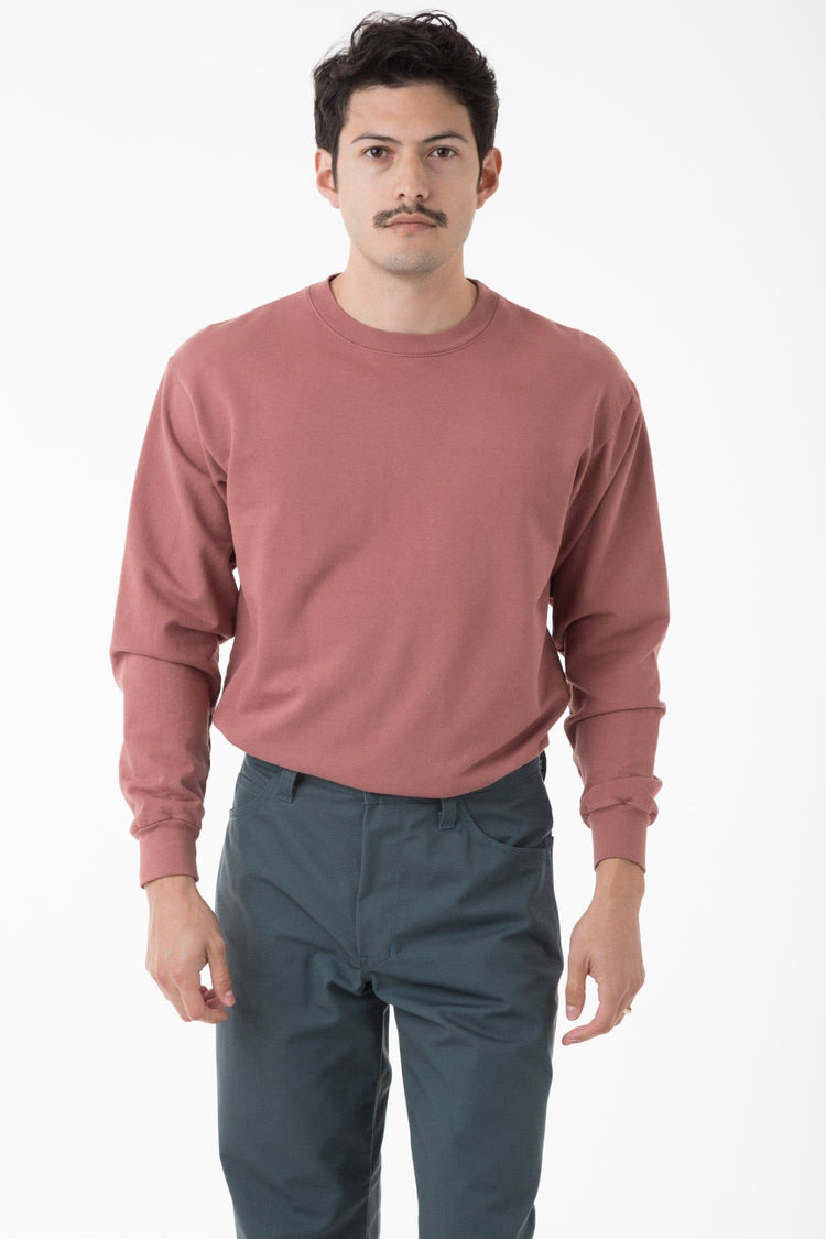 MWT07GD - Long Sleeve Garment Dye French Terry Pullover – Los Angeles ...