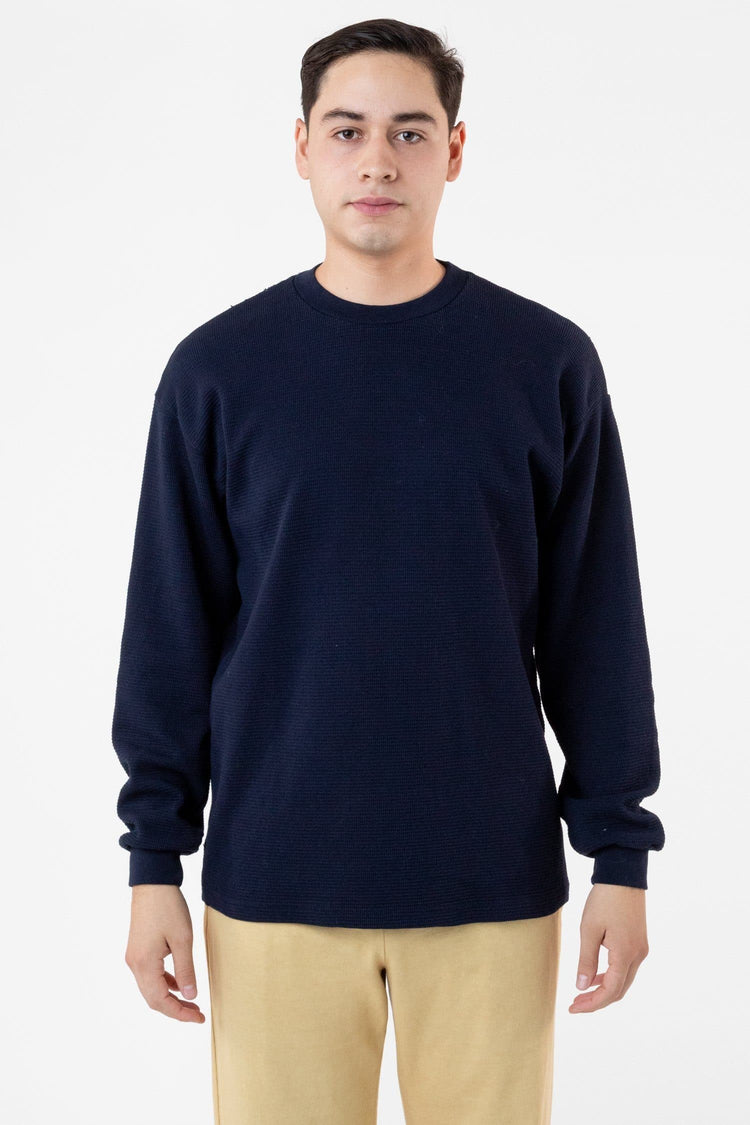 TX407GD - Long Sleeve Heavy Thermal Crew Neck – Los Angeles Apparel