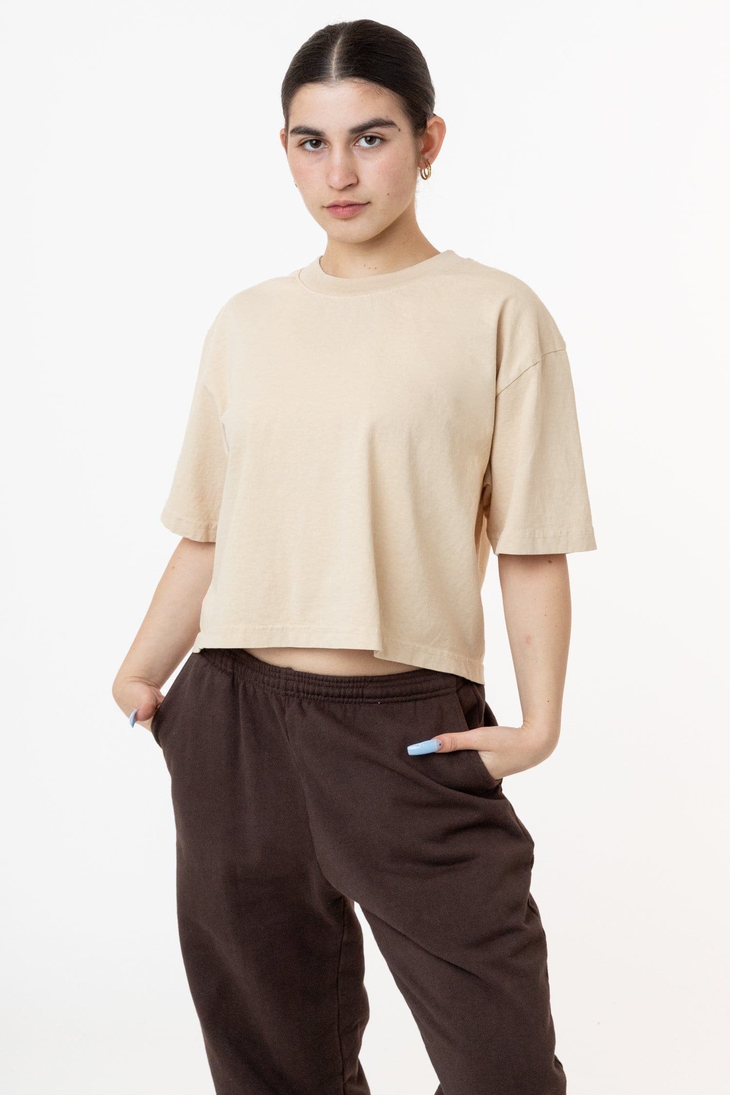 Arli Oversized Cropped Tee