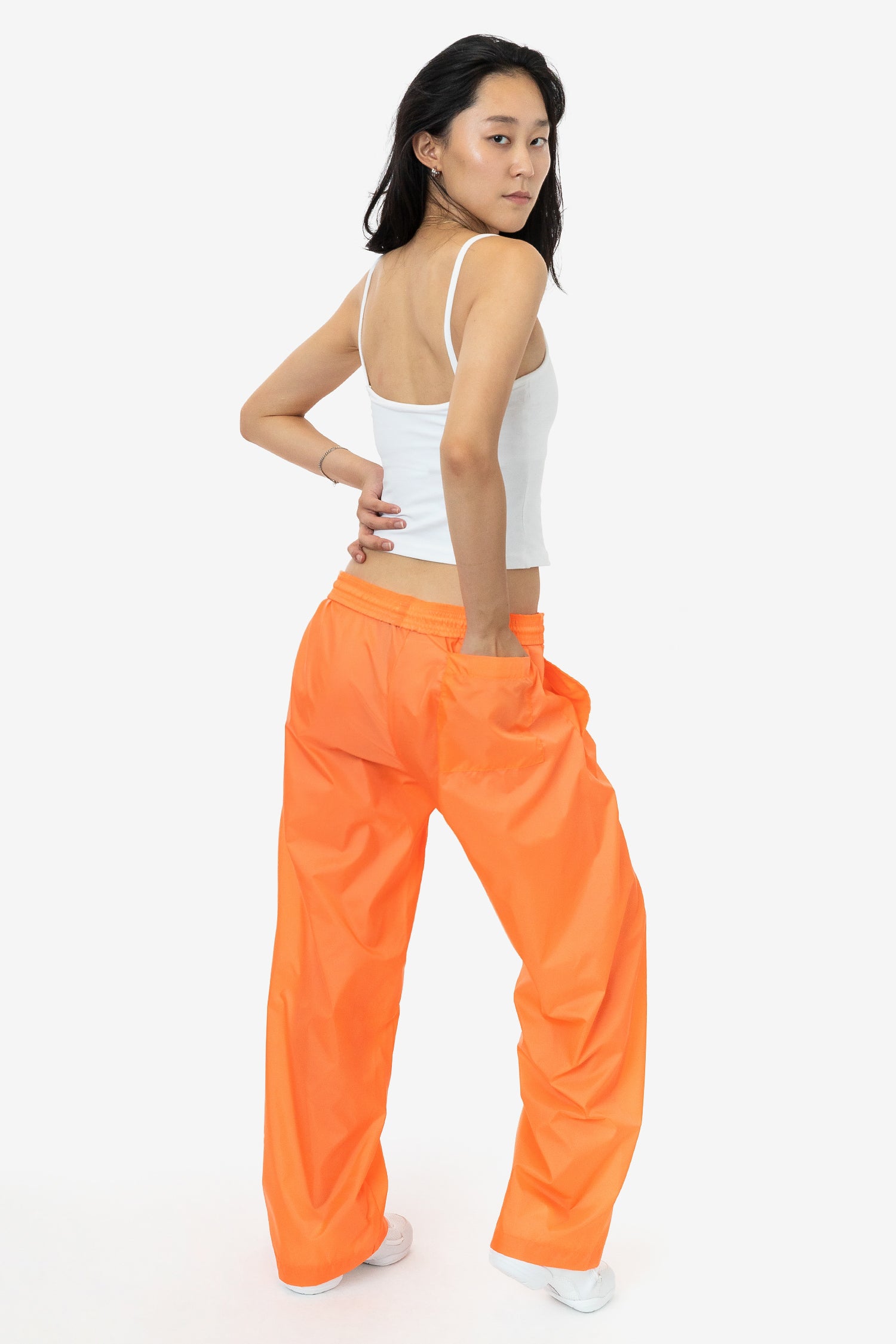 TL-6418/Cotton Nylon light Punch-Wide Pants