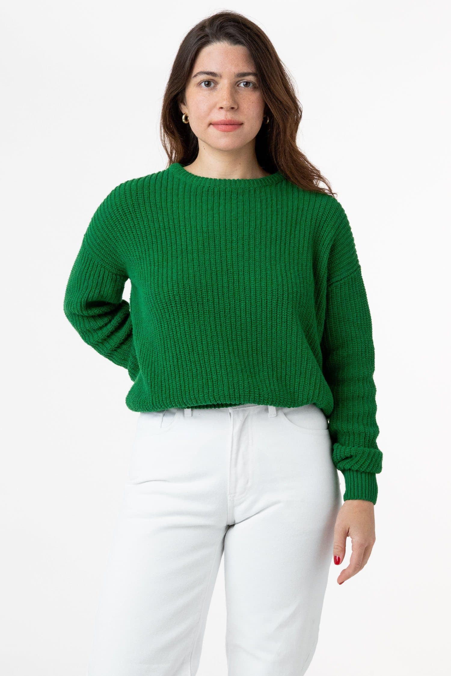 Unisex Fisherman Knit Sweater – Forest – Antiform