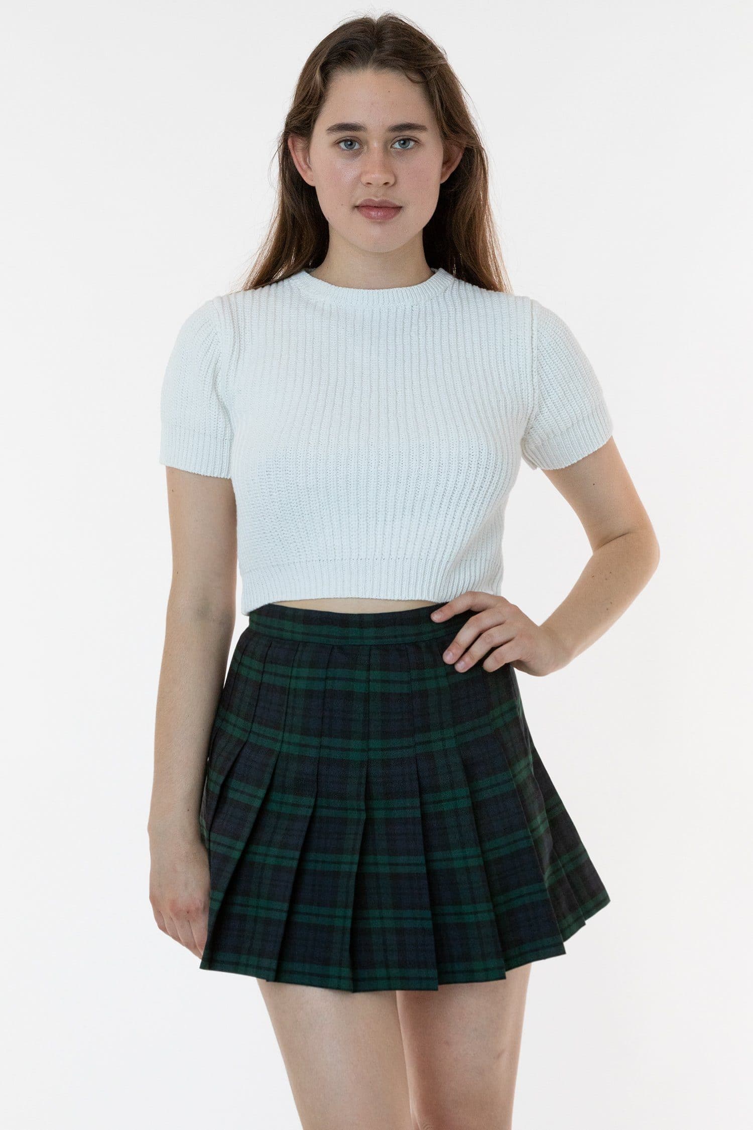 Green plaid 2024 tennis skirt