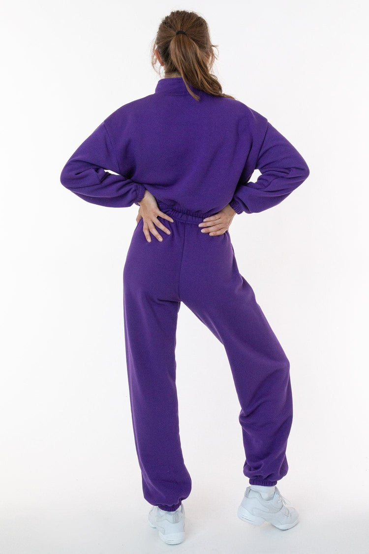 Wearever Fleece SLIM-FIT High-Waisted Women's Garment Dye Sweatpants in  Smoked Mauve