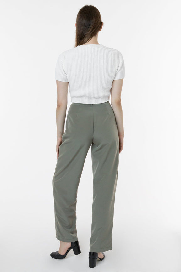 RSAPP350 - Poly Pleated Straight Leg Pant – Los Angeles Apparel