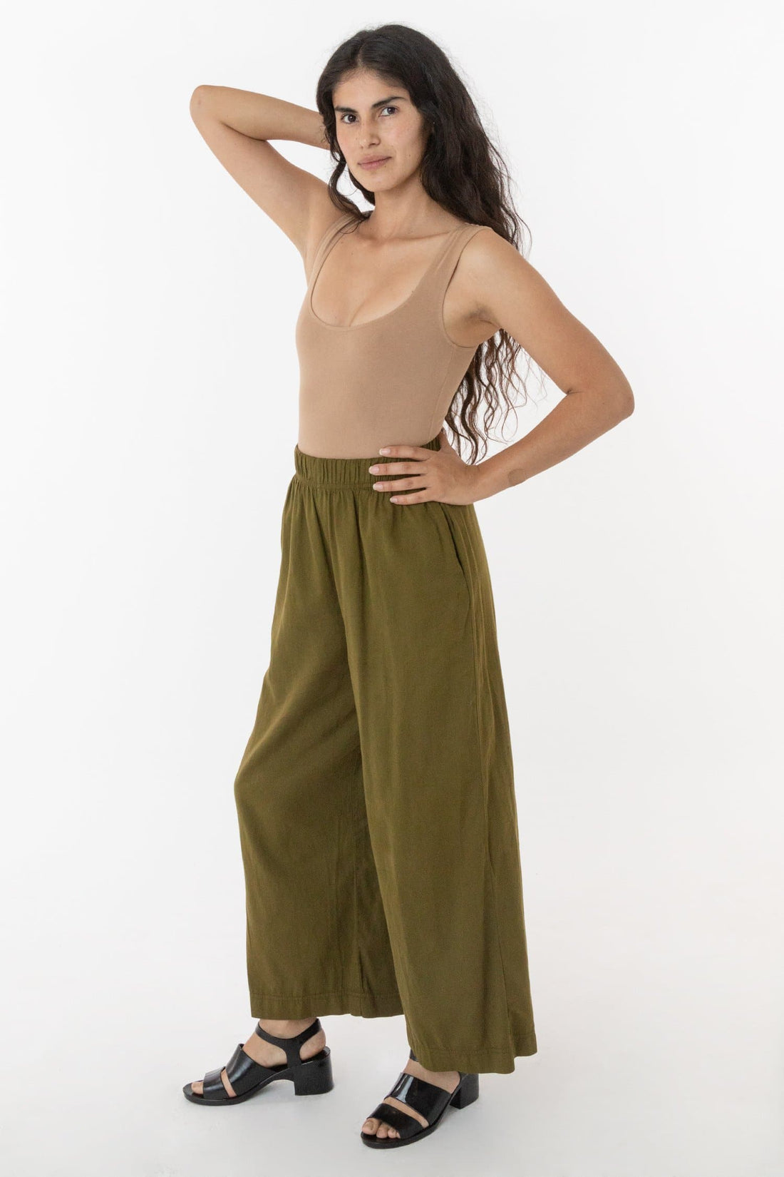 RCT308 - Cotton Twill Wide Pants – Los Angeles Apparel