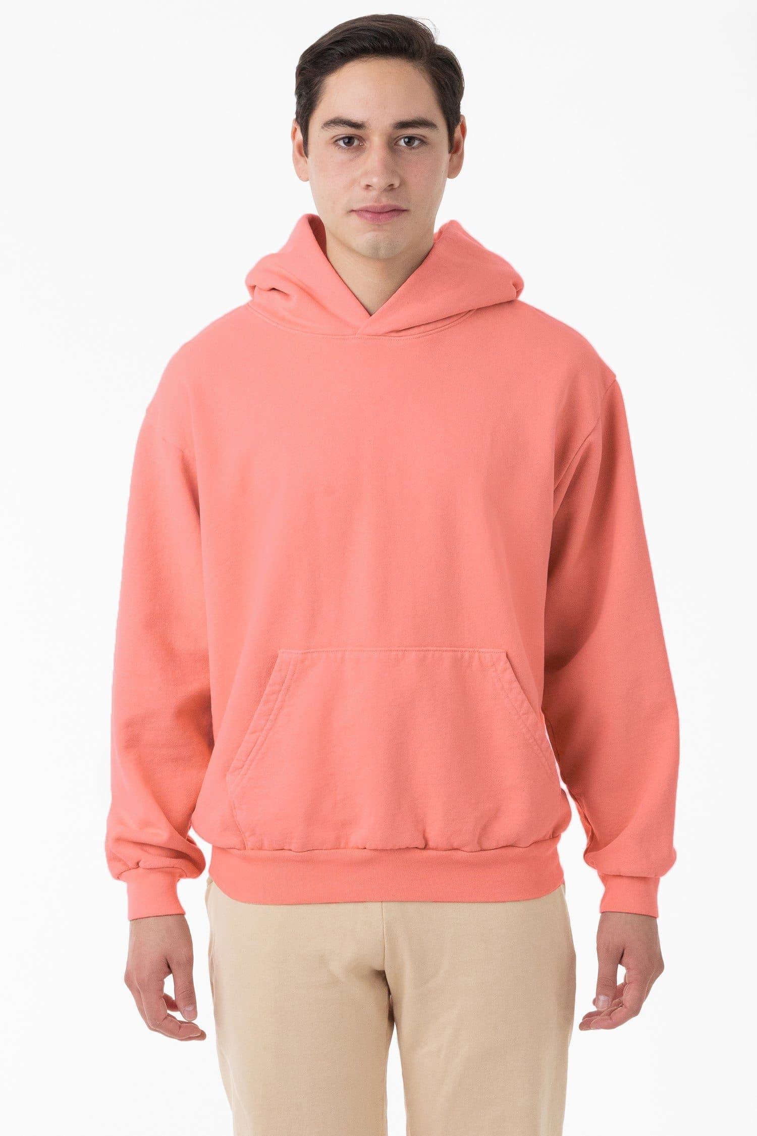 HF09GD - Garment Dye 14oz. Heavy Fleece Hooded Pullover Sweatshirt