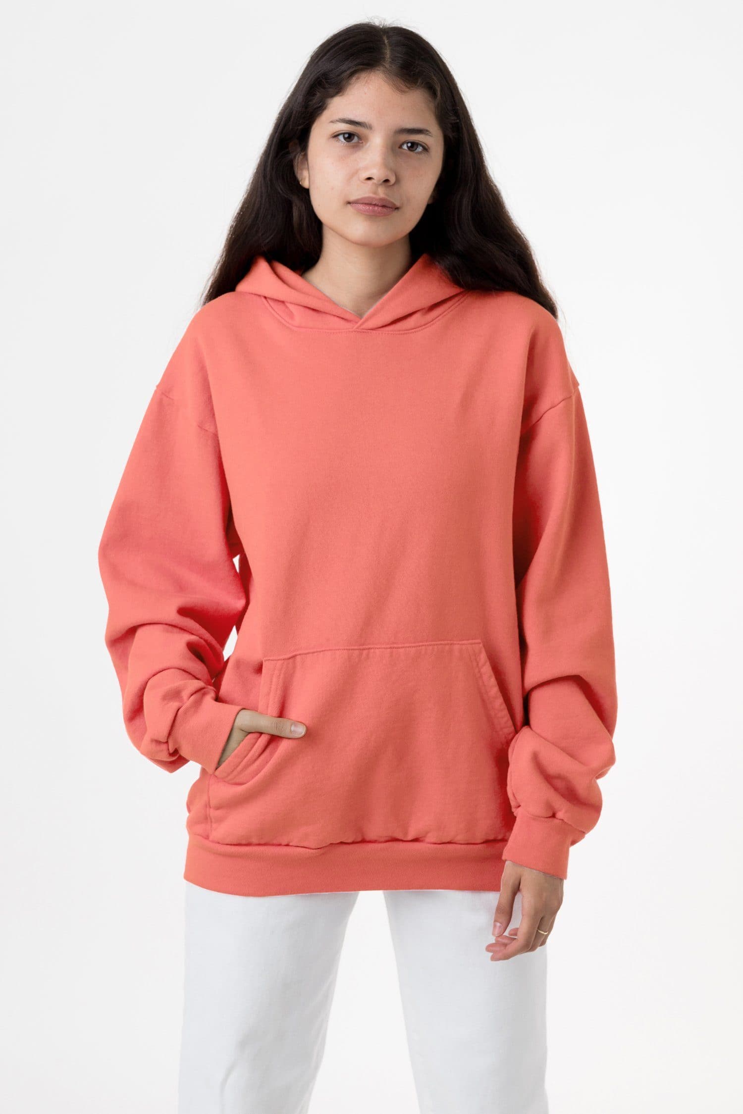 Salmon pink online hoodies