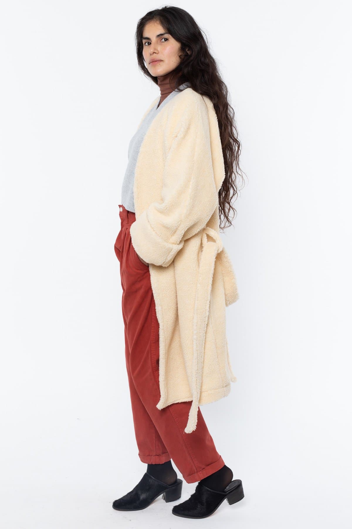 Sherpa wrap hot sale coat