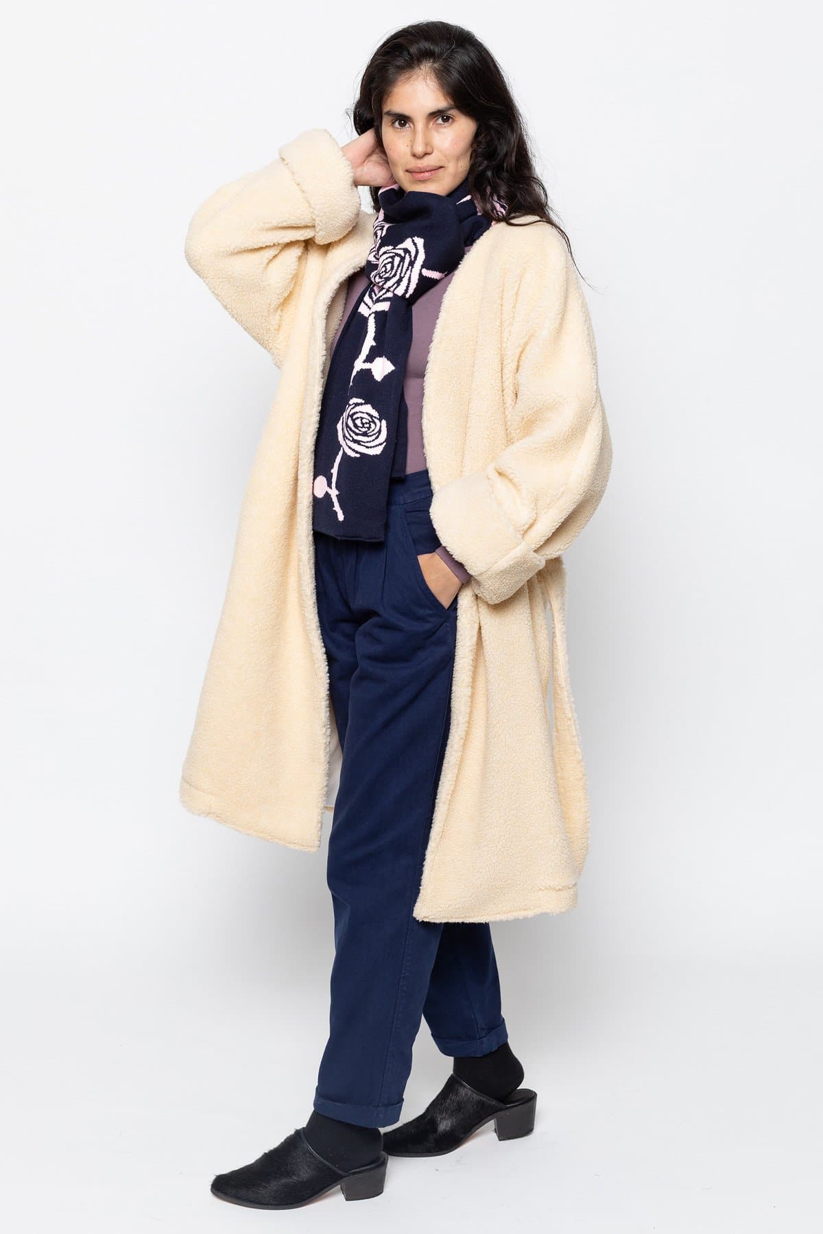 Sherpa wrap sale coat