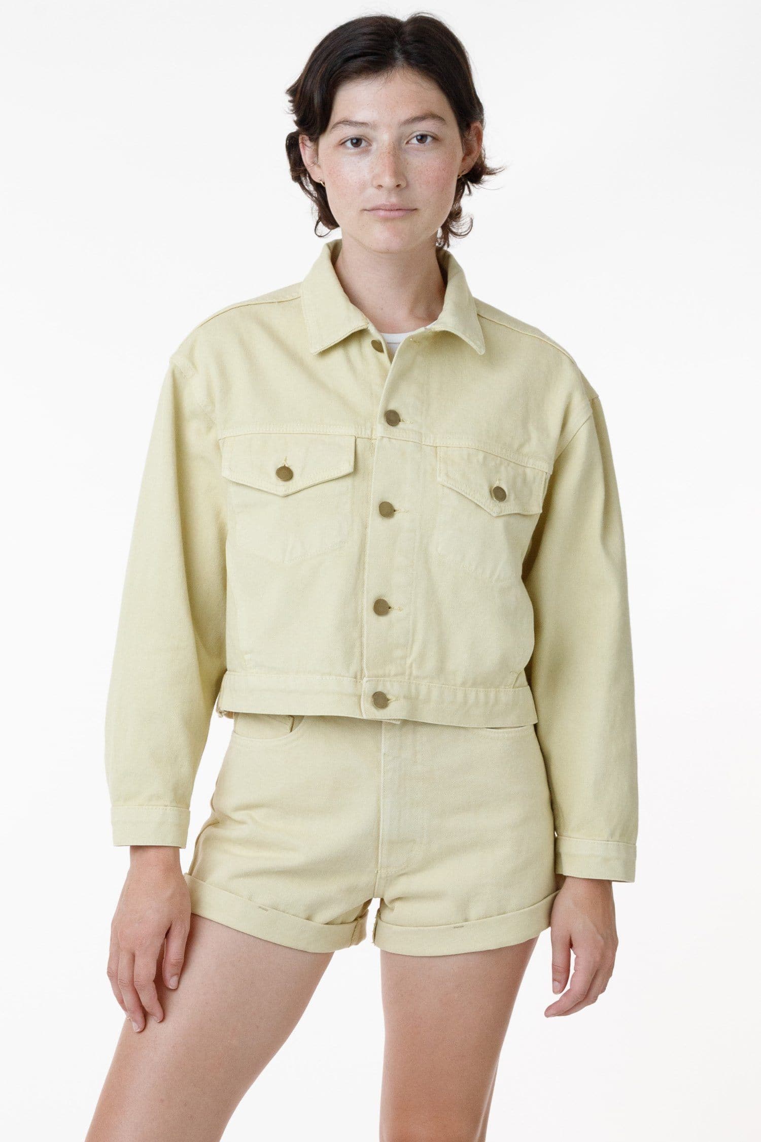 RBDW03GD - Garment Dye Cropped Bull Denim Jacket (Limited Edition)