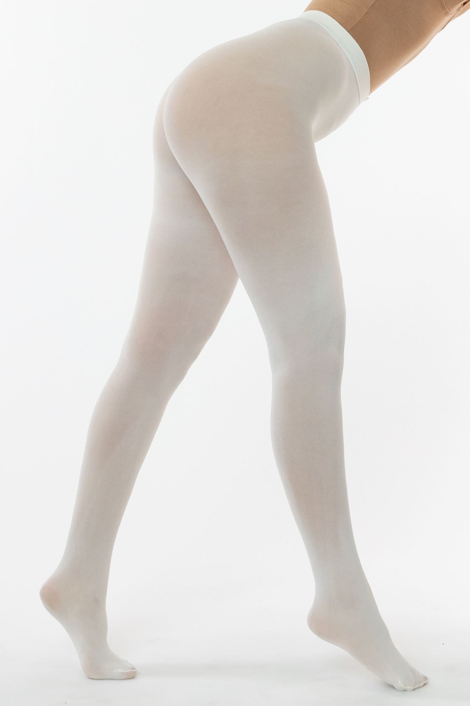Women's Opaque White Tights