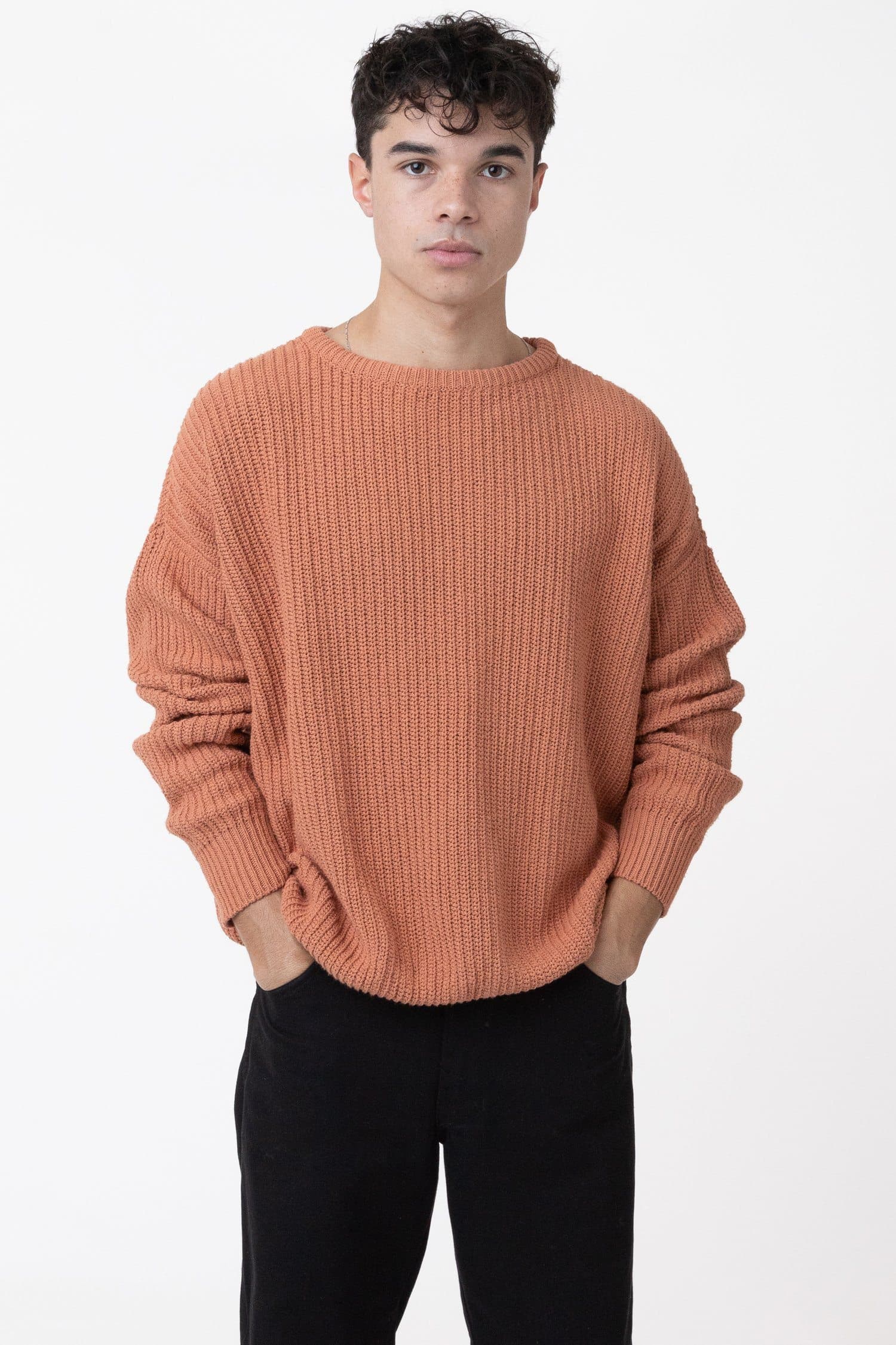 Fisherman Collage Sweater / BLK | hartwellspremium.com