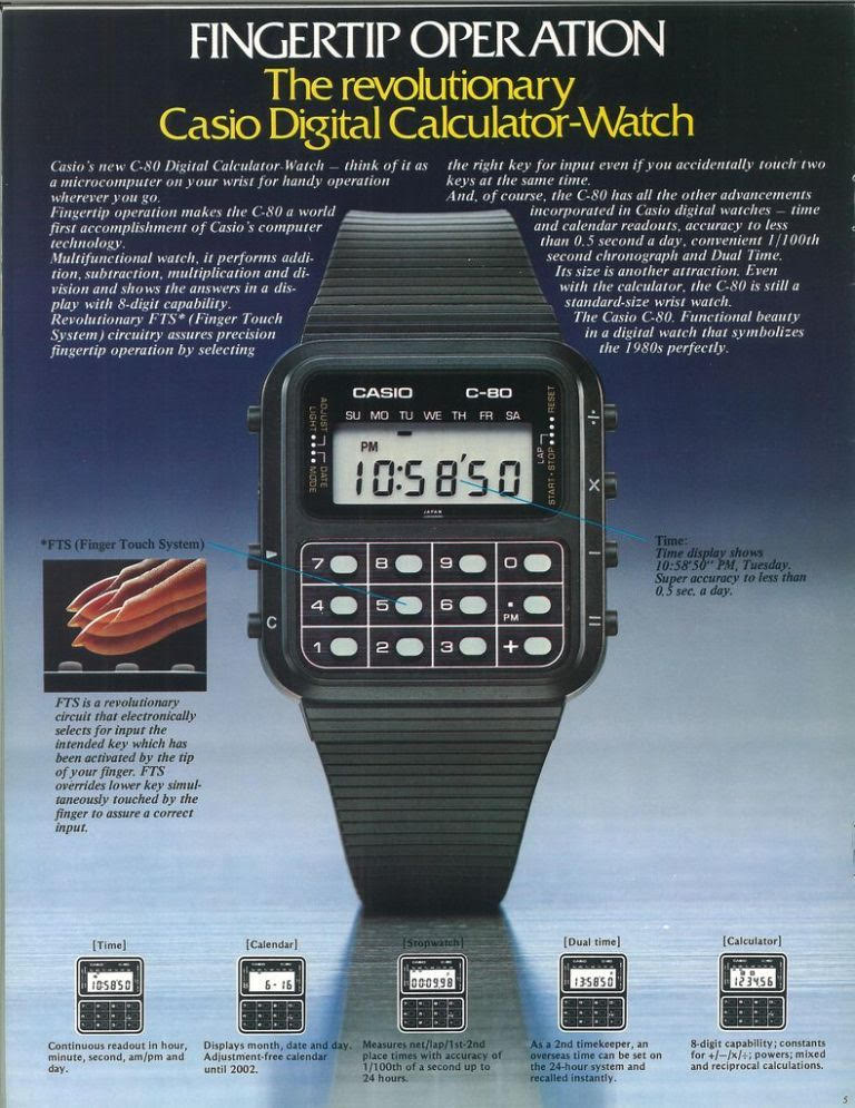 WCHD53W1 - Casio Men's Vintage Calculator Watch – Los Apparel